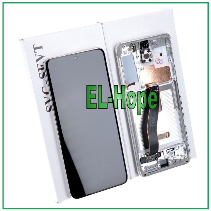 Cadre d origine, e'cran tactile blanc pour Samsung S20 SM-G980 G981 (GH82-22123B)