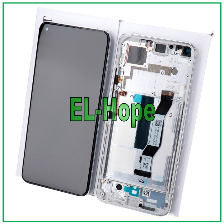 Écran LCD tactile en verre argente' avec cadre d origine pour Xiaomi Mi 10T / 10T Pro et Redmi K30S