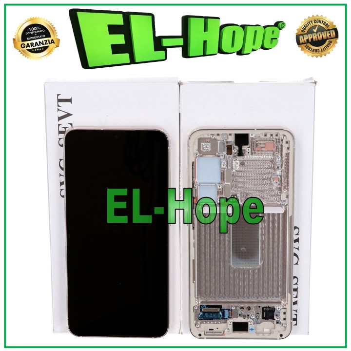 Écran tactile LCD SAMSUNG S23 SM-S911 cre'me beige GH82-30480B (service d origine)