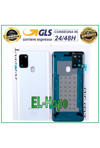 Cache batterie d origine Samsung Galaxy A21S SM-A217 Blanc