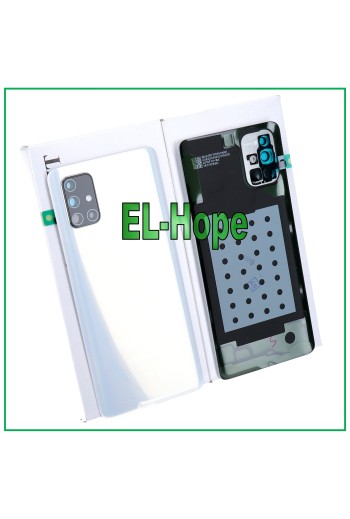 Cache batterie d origine Samsung Galaxy A71 SM-A715, coque arrière blanche