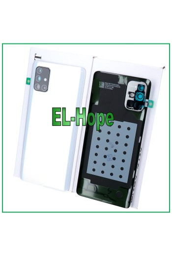 Cache batterie d origine Samsung Galaxy A71 SM-A715, coque arrière blanche