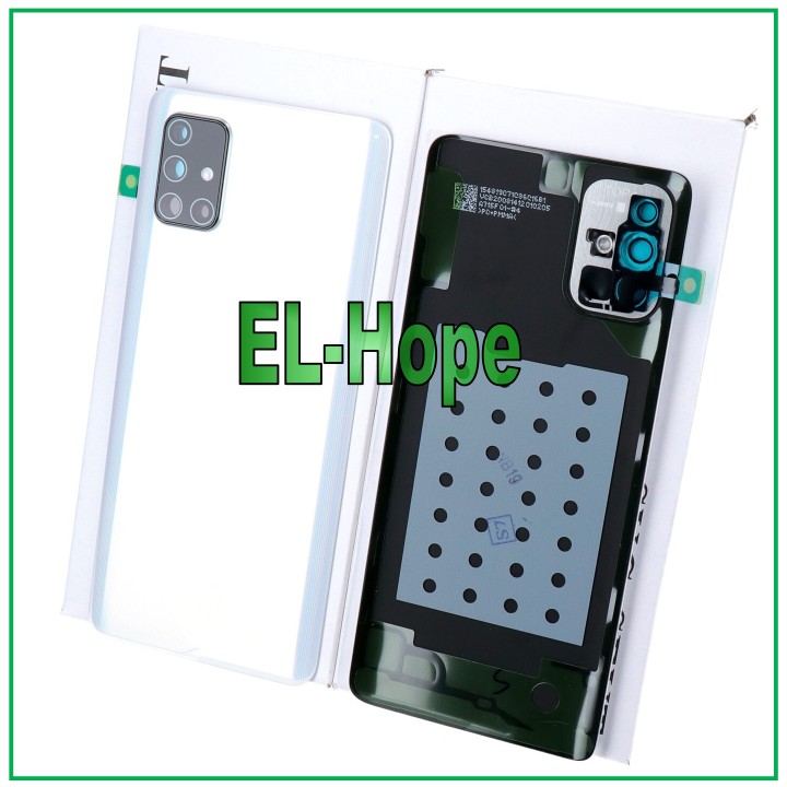 Cache batterie d origine Samsung Galaxy A71 SM-A715, coque arrie're blanche