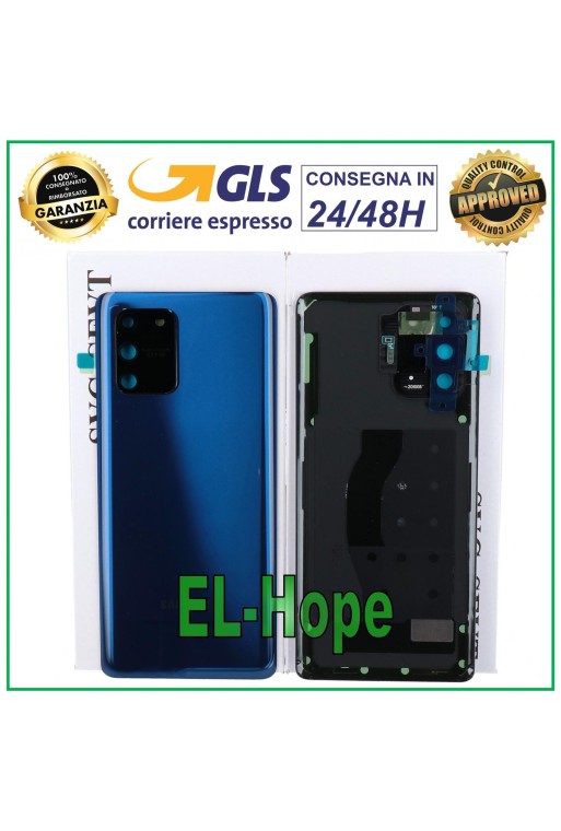 Coque arrière d origine Samsung Galaxy S10 Lite SM-G770, cache batterie bleu prisme