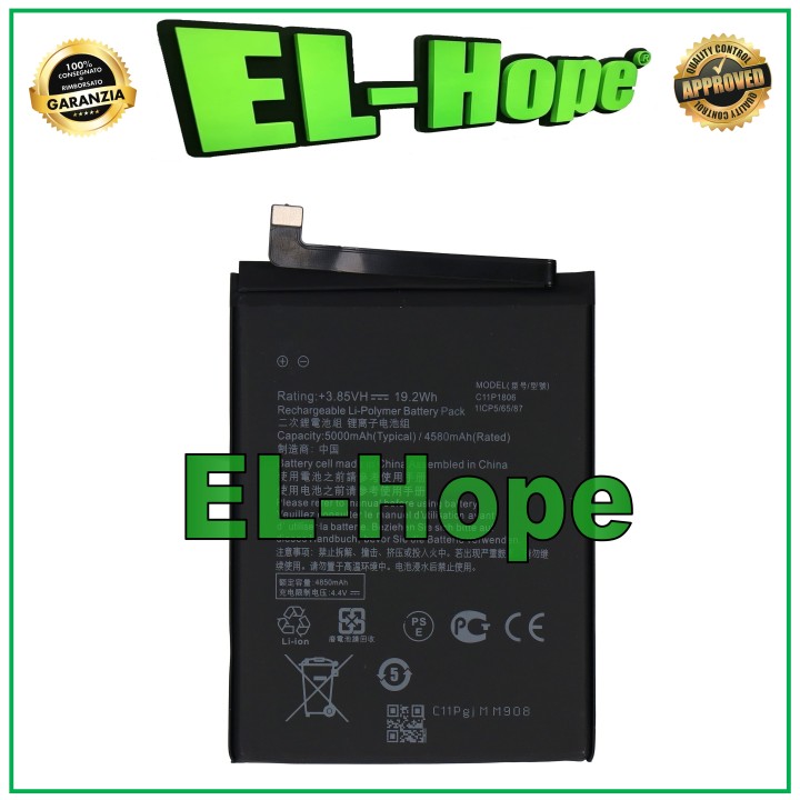 Batterie C11P1806 pour ASUS Zenfone 6 2019 ZS630KL ZA007RU i01WD d origine