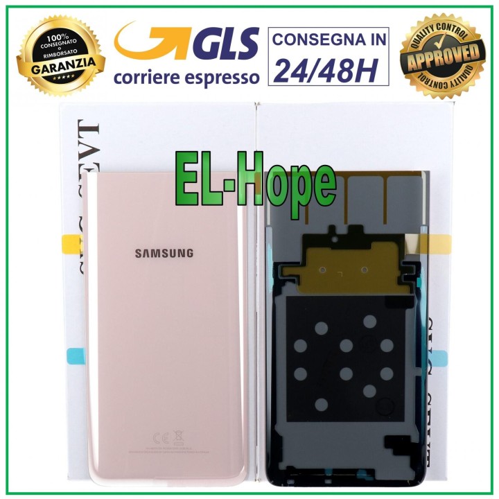 Cache batterie d origine Samsung Galaxy A80 SM-A805 FN, coque arrie're dore'e