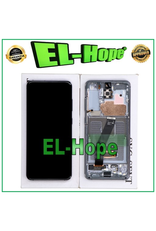 ÉCRAN LCD + CADRE ORIGINAL SAMSUNG GALAXY S20 SM-G980 G981 TACTILE NOIR GRIS