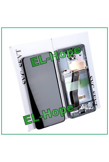 ÉCRAN LCD + CADRE ORIGINAL SAMSUNG GALAXY S20 SM-G980 G981 TACTILE NOIR GRIS