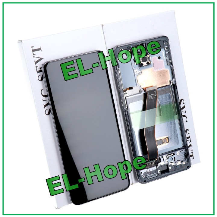 Cadre et e'cran d origine pour Samsung S20 SM-G980 G981 tactile noir et gris GH82-22123A
