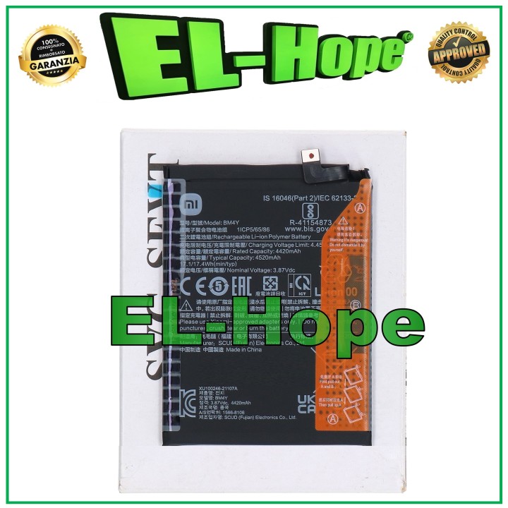 Batterie BM4Y d origine pour Xiaomi Poco F3 Mi 11i/11X PRO K40 4520 mAh