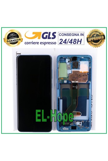 Écran LCD d origine Samsung Galaxy S20+ Plus SM-G985 G986 tactile bleu Aura