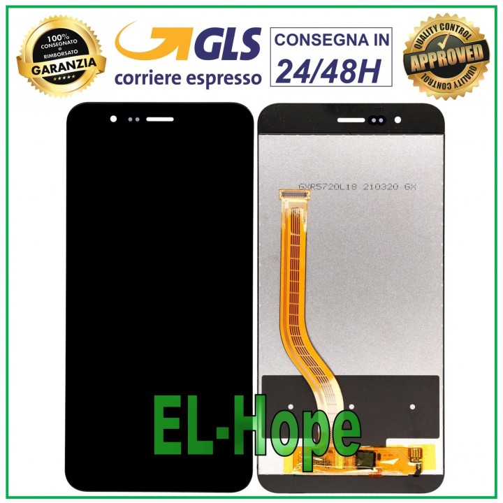 Écran tactile en verre noir pour Huawei Honor 8 Pro DUK-L09 AL20 V9 DUK-TL30