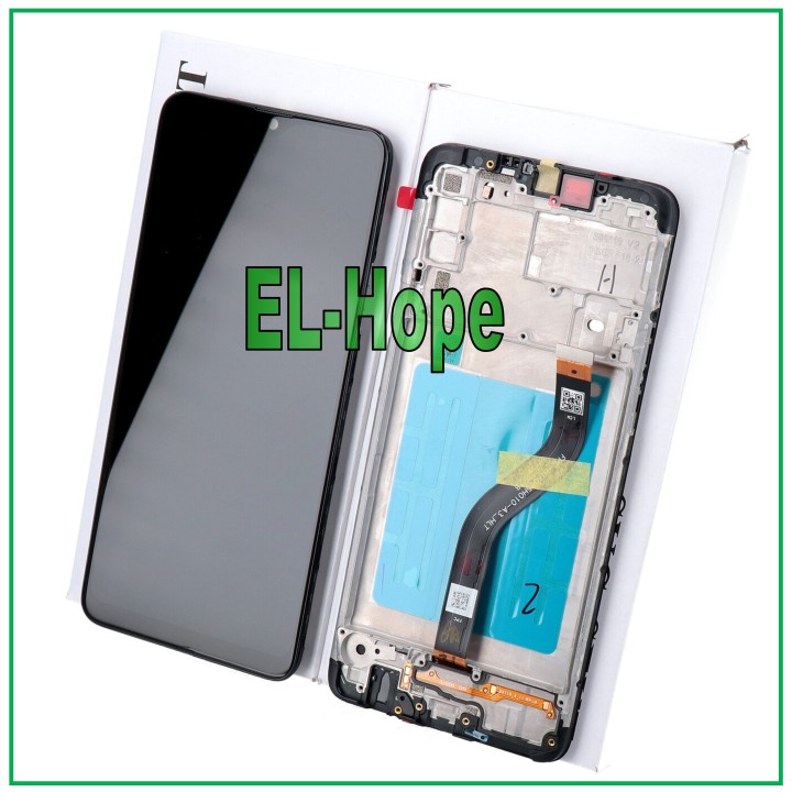 Cadre d origine, e'cran tactile en verre noir pour Samsung Galaxy A20s SM-A207 (GH81-17774A)