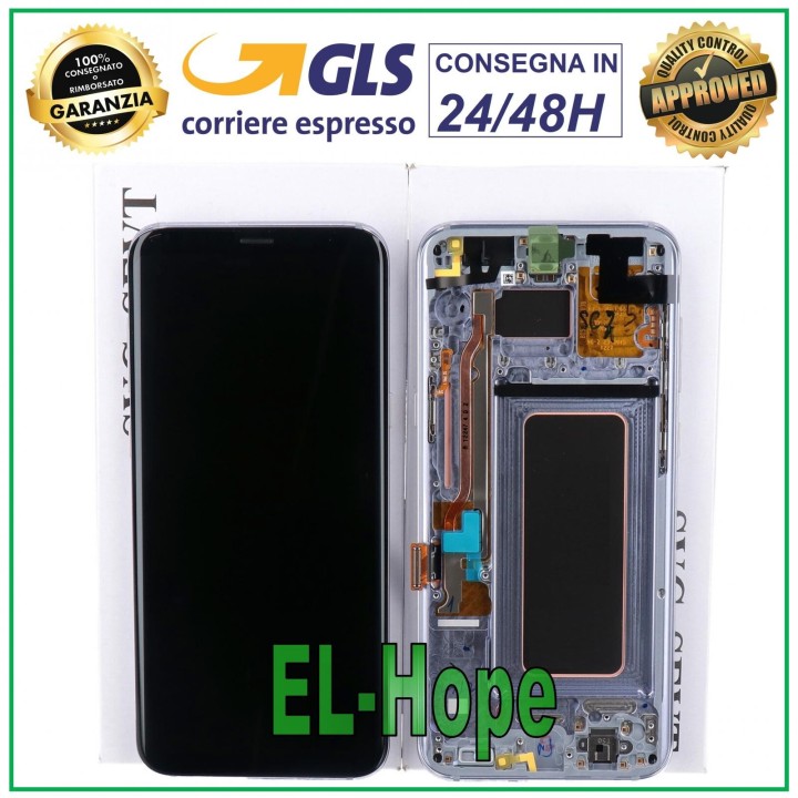 Écran LCD tactile violet avec cadre d origine pour Samsung S8+ Plus SM-G955 F (GH97-20470C)