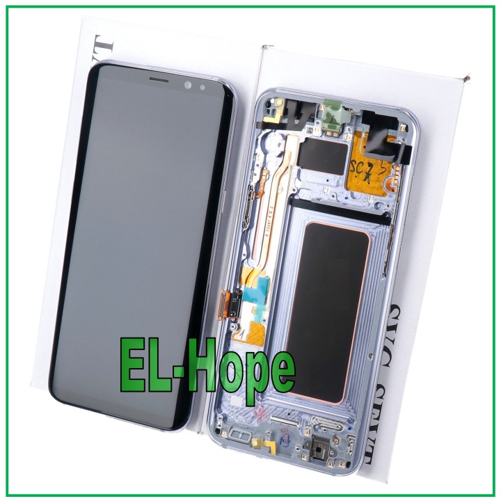 Écran LCD tactile violet avec cadre d origine pour Samsung S8+ Plus SM-G955 F (GH97-20470C)