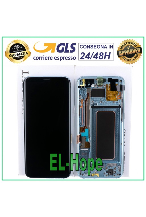 Écran LCD d origine Samsung Galaxy S8 Plus SM-G955 F/FN Écran tactile bleu