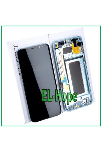 Écran LCD d origine Samsung Galaxy S8 Plus SM-G955 F/FN Écran tactile bleu