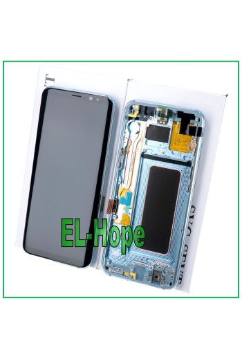 Écran LCD d origine Samsung Galaxy S8 Plus SM-G955 F/FN Écran tactile bleu