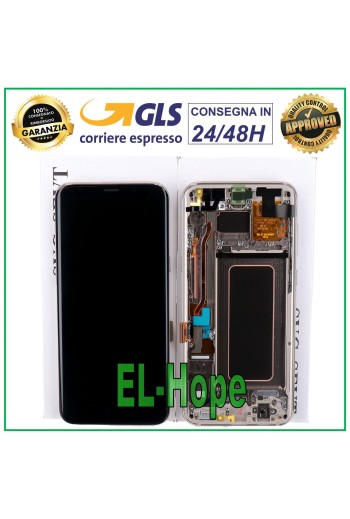 Écran LCD d origine Samsung Galaxy S8 Plus SM-G955, écran tactile doré