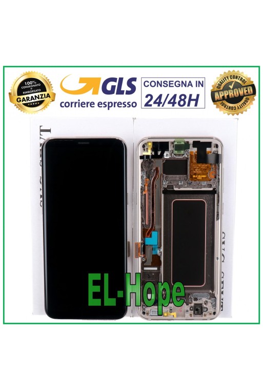 Écran LCD d origine Samsung Galaxy S8 Plus SM-G955, écran tactile doré