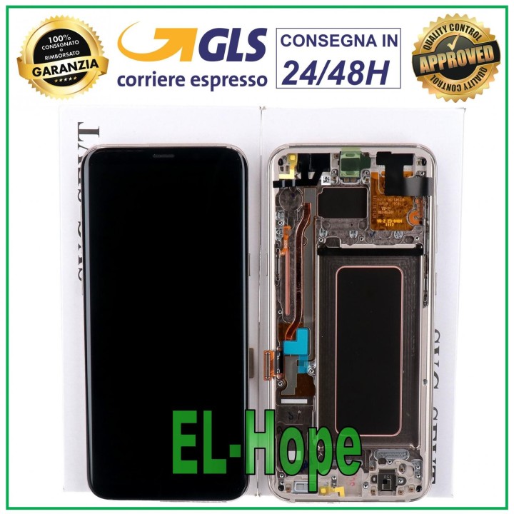 Cadre et e'cran d origine pour Samsung S8 Plus SM-G955 Touch Gold Oro GH97-20470F