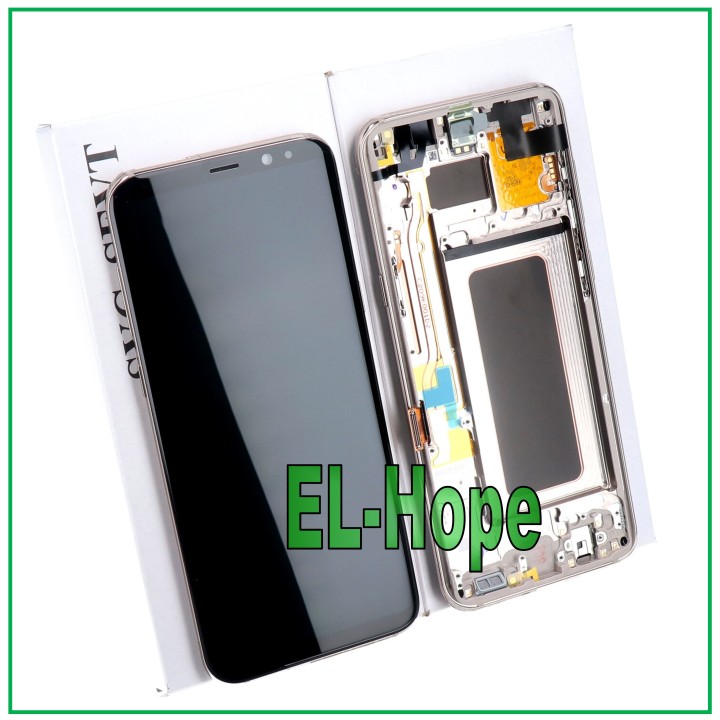 Cadre et e'cran d origine pour Samsung S8 Plus SM-G955 Touch Gold Oro GH97-20470F