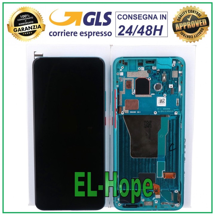 Cadre d e'cran LCD d origine Xiaomi Poco F2 Pro M2004J11G, verre tactile vert