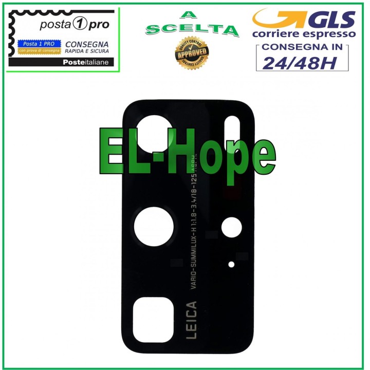 Objectif de la came'ra arrie're en verre pour Huawei P40 Pro ELS-NX9 N09