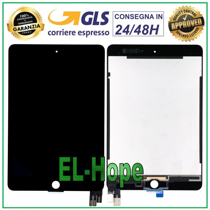 Écran LCD + e'cran tactile pour Apple iPad Mini 5 A2133 2124 2125 2126 en verre noir