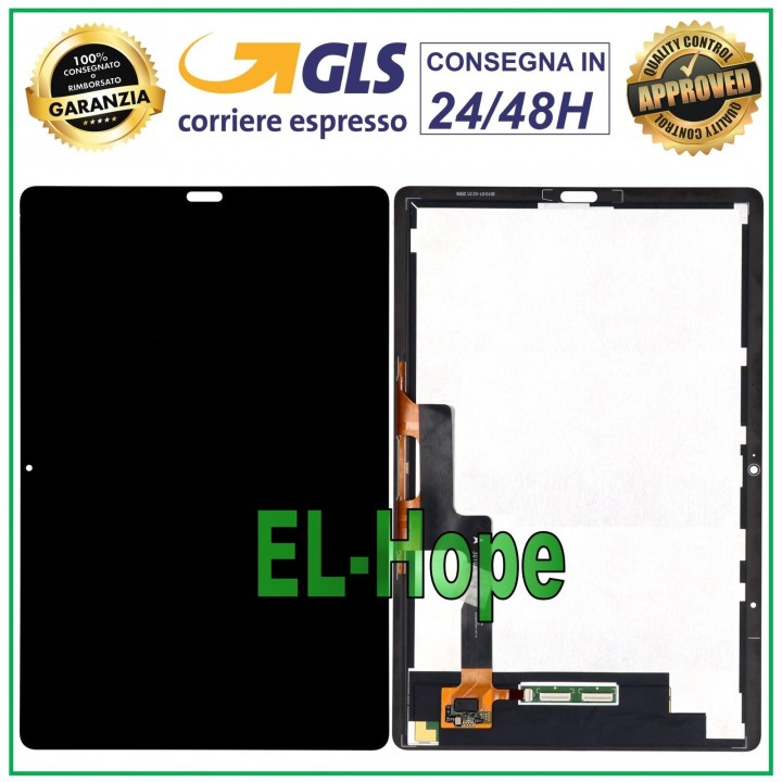 Écran LCD tactile en verre noir pour Huawei MediaPad M6 10,8