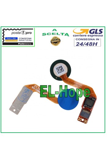 Clé plate avec capteur d empreintes digitales pour Huawei Mate 20 HMA-L09 L29 Bleu