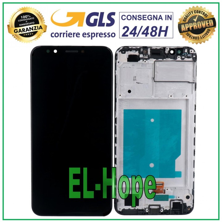 Cadre d e'cran LCD pour Huawei Y7 2018 LDN-L01 PRIME, e'cran tactile en verre