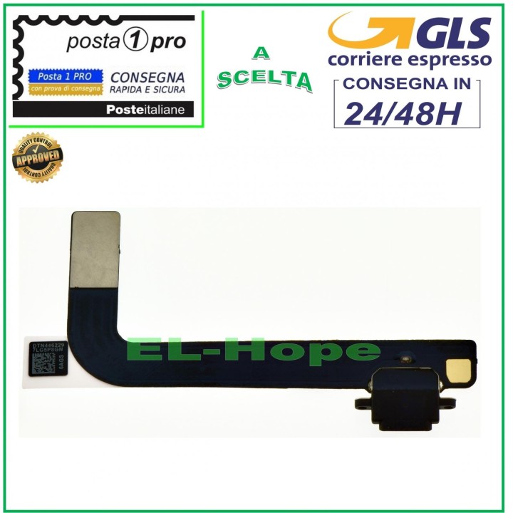 Connecteur de charge Apple iPad 4 A1458 A1459 A1460 Station de charge Flex plat Noir