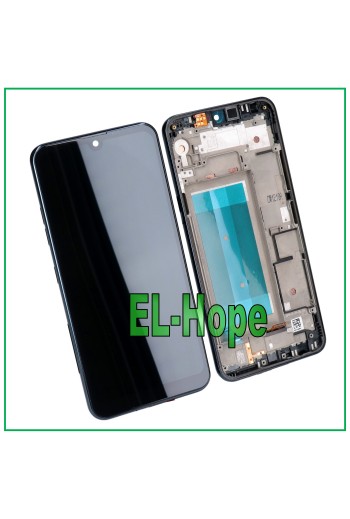 Cadre d écran LCD pour LG Q60 2019 LMX525EAW LMX525ZAW Écran tactile en verre