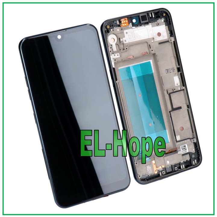 Cadre d e'cran LCD pour LG Q60 2019 LMX525EAW LMX525ZAW Écran tactile en verre