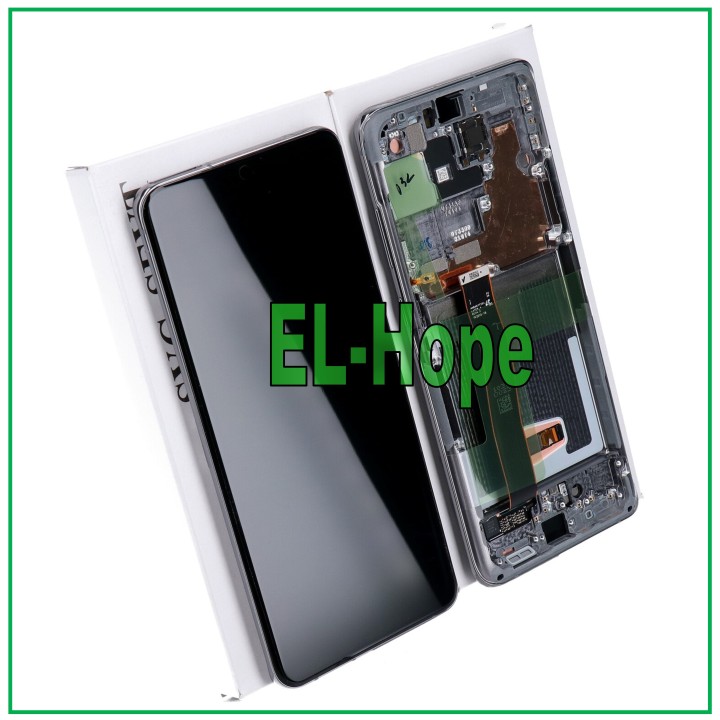 Cadre et e'cran d origine pour Samsung S20 Ultra SM-G988, e'cran tactile gris GH82-22271B
