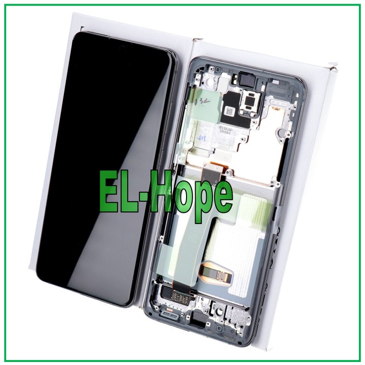 Cadre et e'cran d origine pour Samsung S20 Ultra SM-G988, e'cran tactile gris GH82-22271B