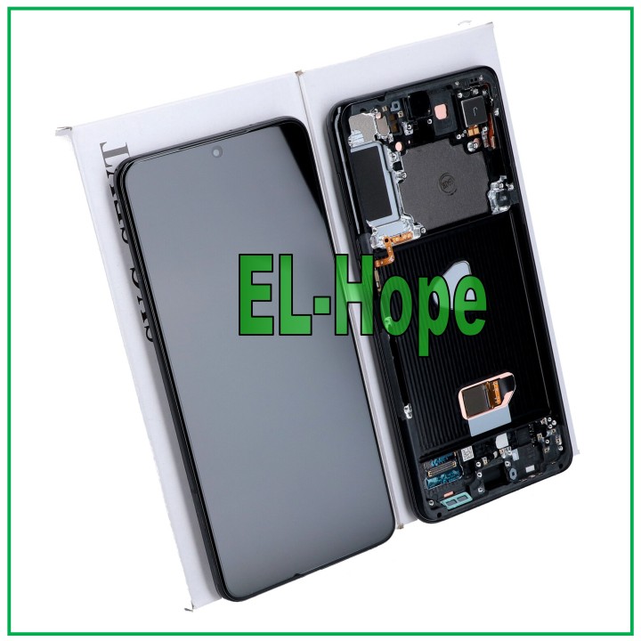SERVICE D ÉCRAN D ORIGINE SAMSUNG S21+ PLUS SM-G996 CADRE TACTILE NOIR GH82-24554A