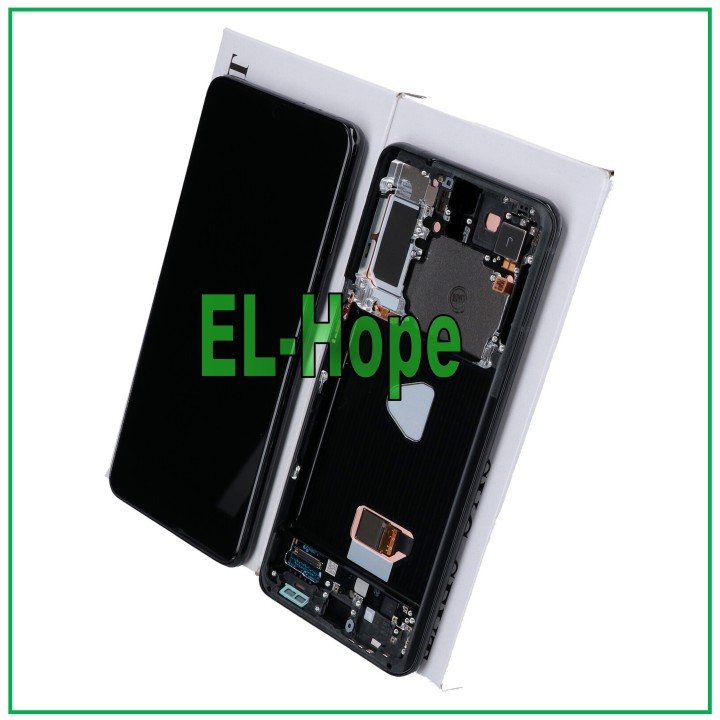 SERVICE D ÉCRAN D ORIGINE SAMSUNG S21+ PLUS SM-G996 CADRE TACTILE NOIR GH82-24554A
