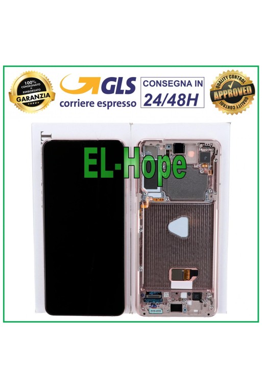 Écran LCD d origine + cadre Samsung Galaxy S21 Plus SM-G996 Écran tactile violet
