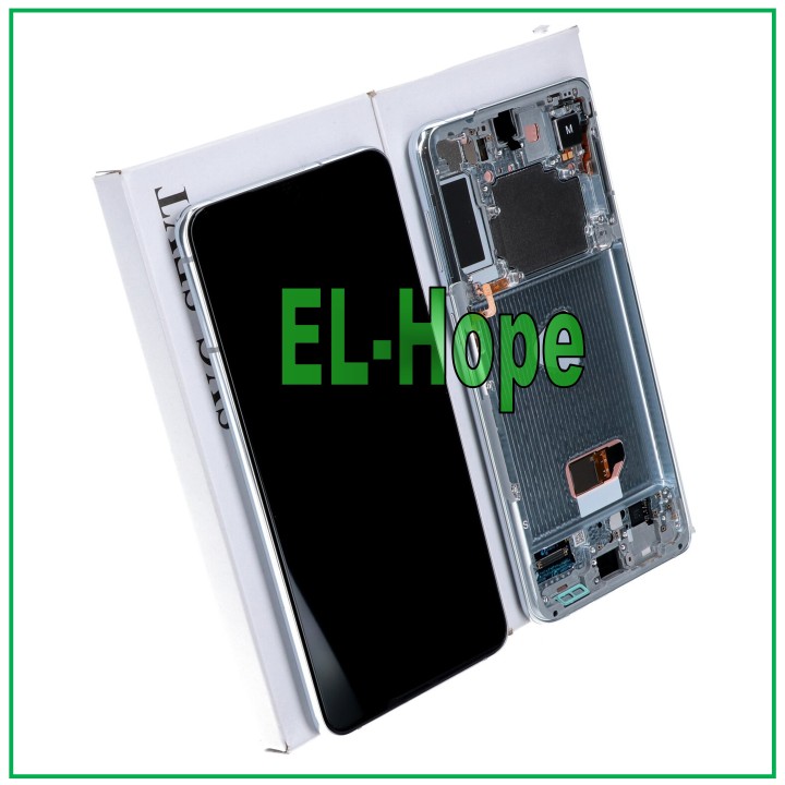 Cadre d e'cran d origine pour Samsung S21+ Plus SM-G996 tactile argent GH82-24554C