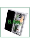 Écran LCD tactile blanc avec cadre d origine pour Samsung S20 Ultra SM-G988 (GH82-22271C)