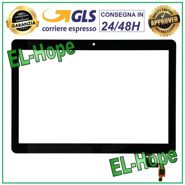 Vitre tactile Huawei MediaPad T3 10  AGS-L03 AGS-L09 AGS-W09 Noir