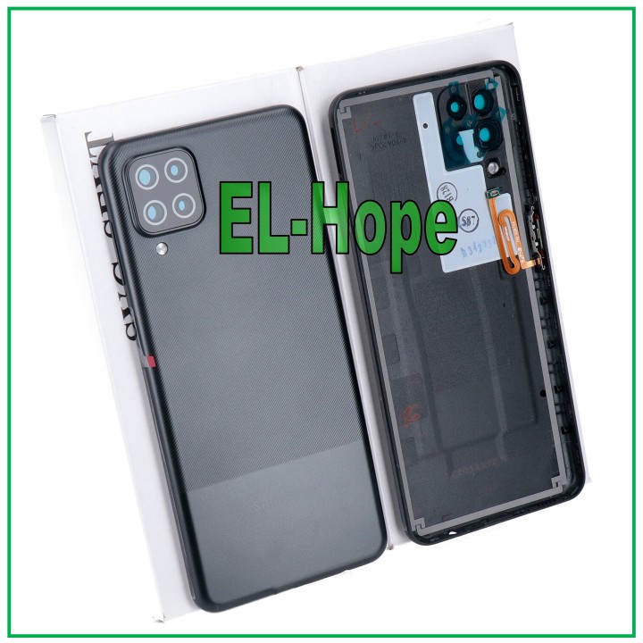Coque arrie're noire d origine pour Samsung Galaxy A12 SM-A125