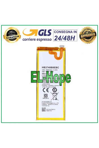 Batterie HB3748B8EBC pour Huawei ASCEND G7 / G7-L01 L03 3000 mAh, équivalente à l originale