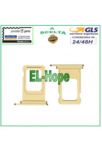 COMPARTIMENT POUR CHARIOT À FENTE PORTE-CARTE NANO SIM APPLE IPHONE 11 BOÎTIER DE CARTE OR
