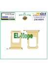 COMPARTIMENT POUR CHARIOT À FENTE PORTE-CARTE NANO SIM APPLE IPHONE 11 BOÎTIER DE CARTE OR