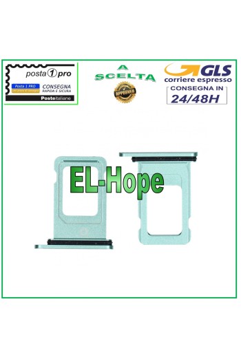 COMPARTIMENT POUR CHARIOT À FENTES SUPPORT NANO SIM APPLE IPHONE 11 BOÎTIER DE CARTE VERT