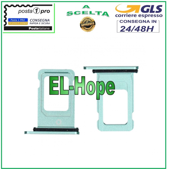 COMPARTIMENT POUR CHARIOT À FENTES SUPPORT NANO SIM APPLE IPHONE 11 BOÎTIER DE CARTE VERT