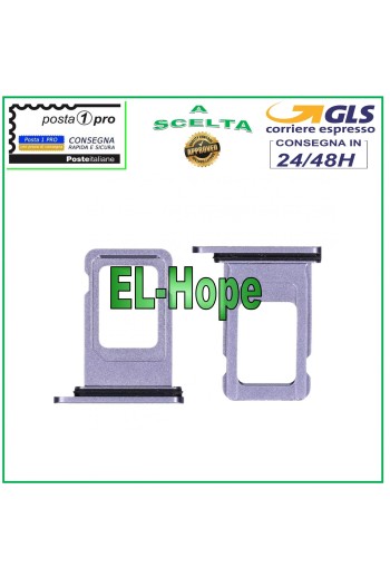 COMPARTIMENT POUR CHARIOT À FENTES SUPPORT NANO SIM APPLE IPHONE 11 BOÎTIER DE CARTE VIOLET